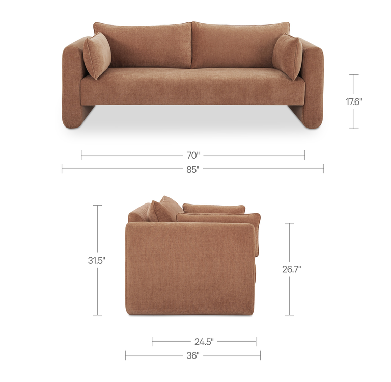 MOORE SOFA HERITAGE PINK