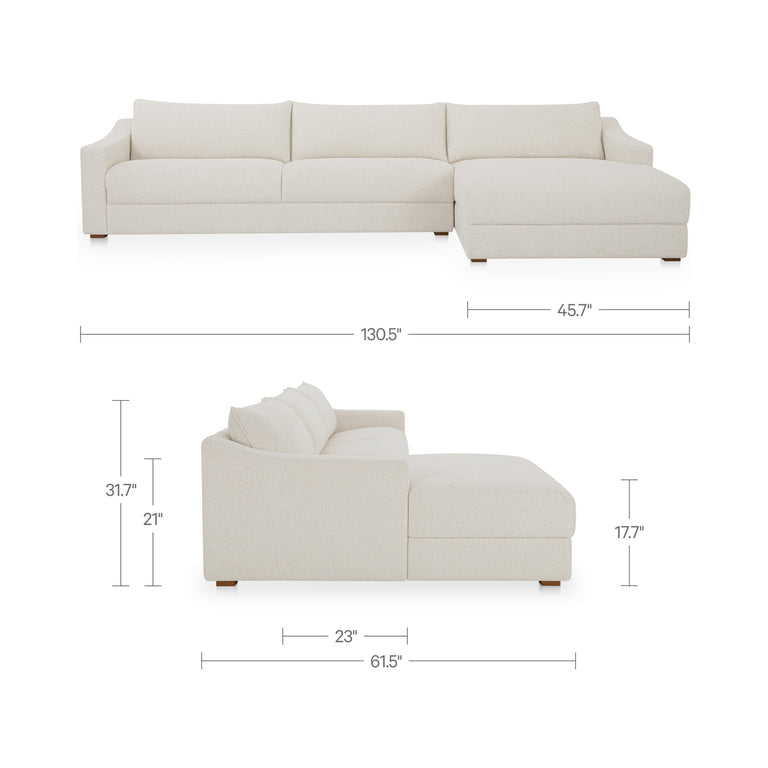 FARROW SECTIONAL CEDAR GREEN LEFT