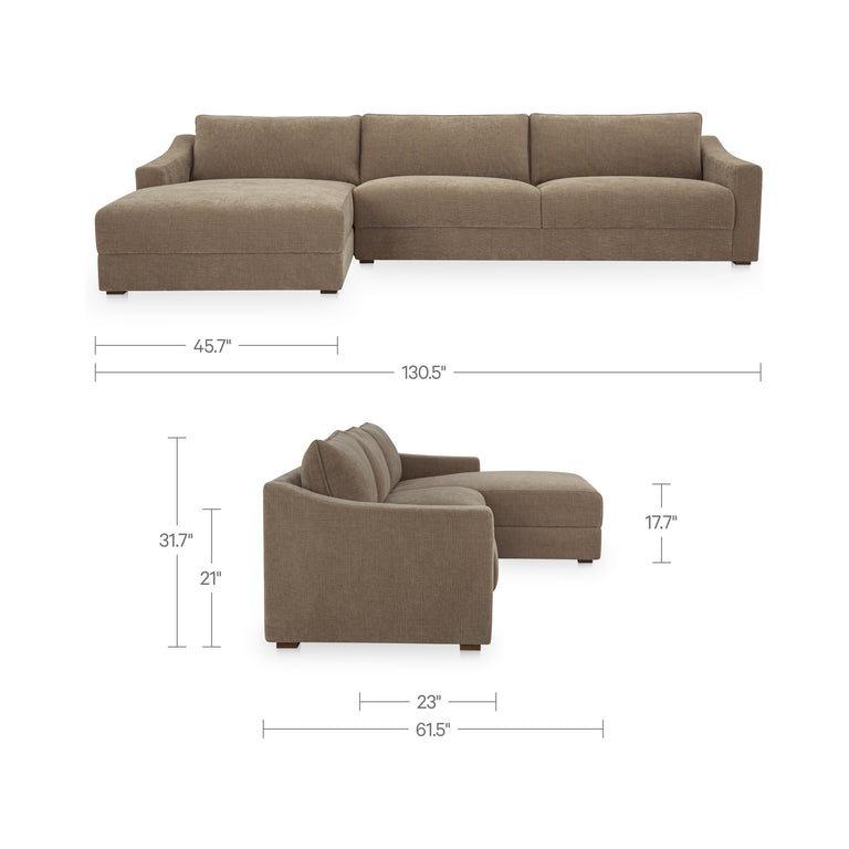 FARROW SECTIONAL CEDAR GREEN LEFT