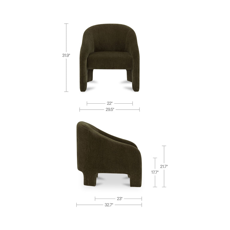 TUVA ACCENT CHAIR CEDAR GREEN