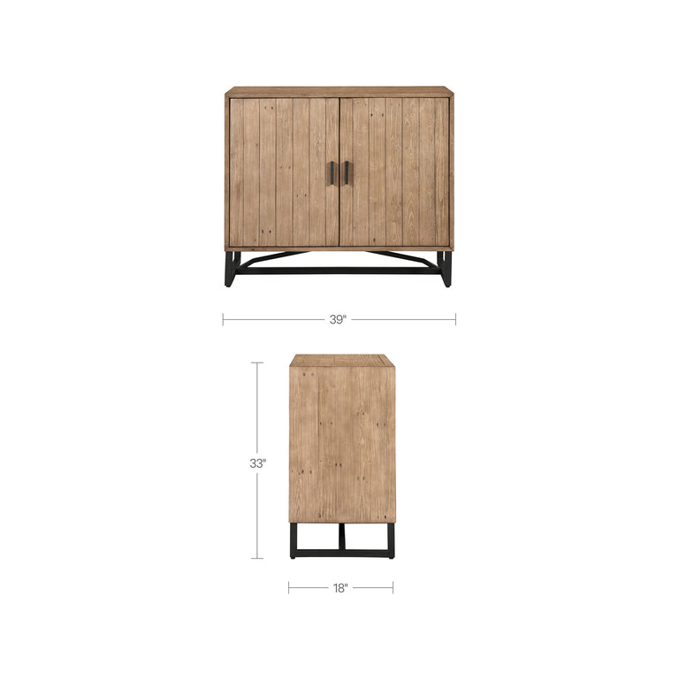 SIERRA 2 DOOR CABINET BLACK