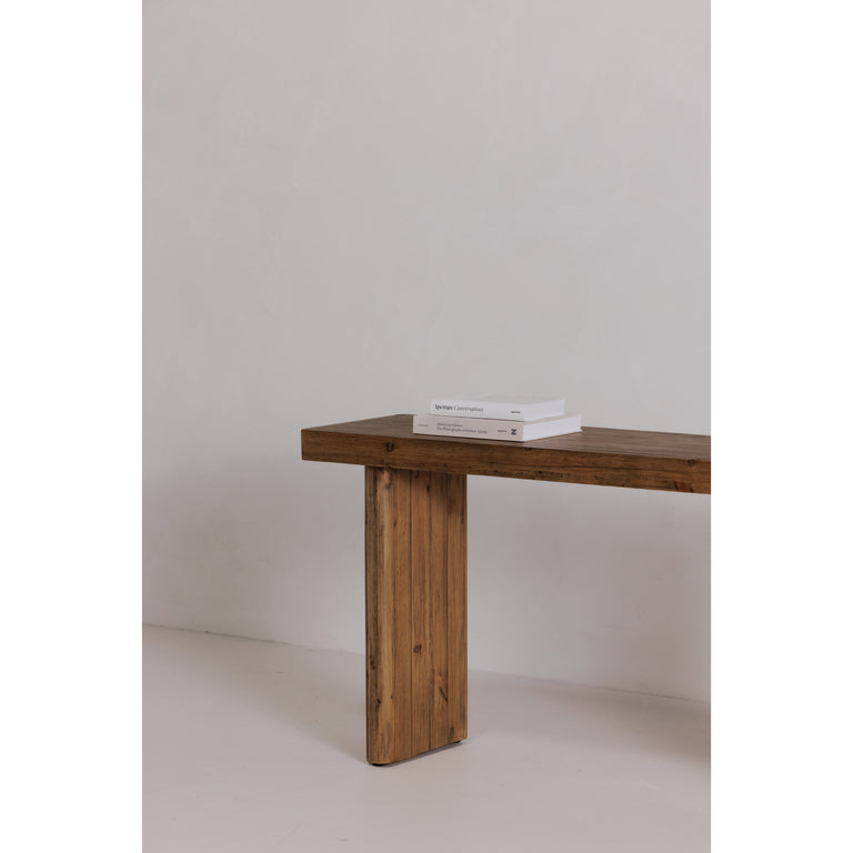 MONTEREY CONSOLE TABLE AGED BROWN
