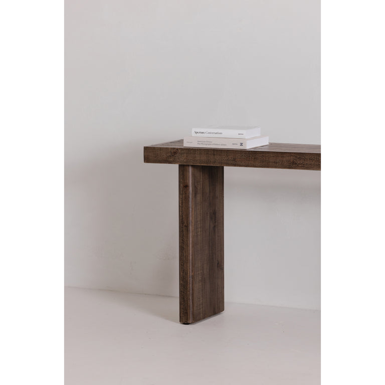 MONTEREY CONSOLE TABLE AGED BROWN