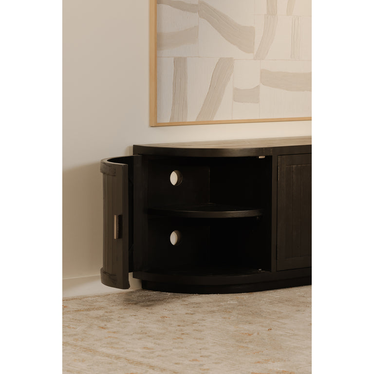 NICOLA MEDIA CABINET BLACK