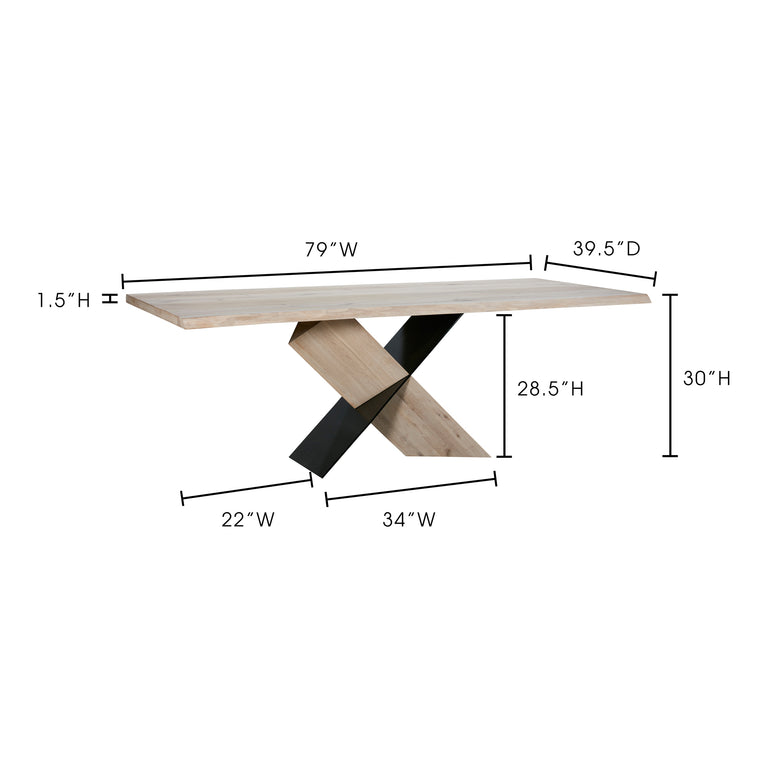 INSTINCT DINING TABLE NATURAL