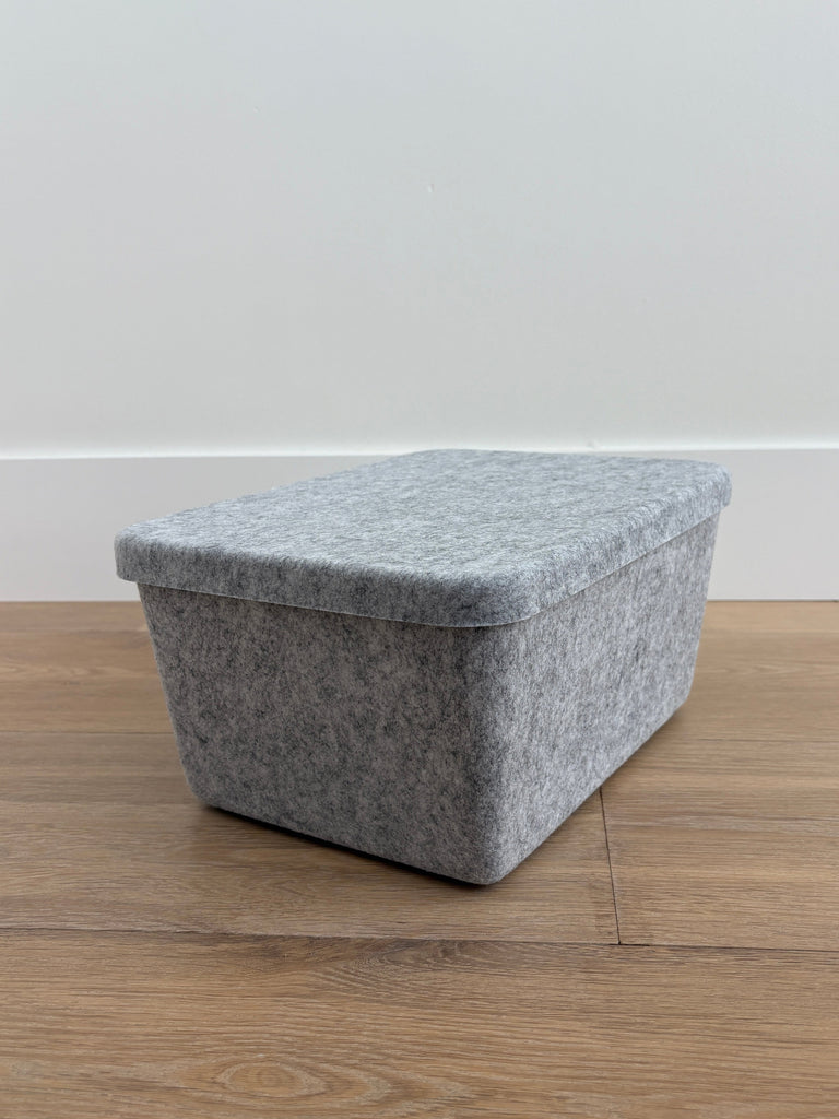 The Sculpted Bin - Wide with Lid