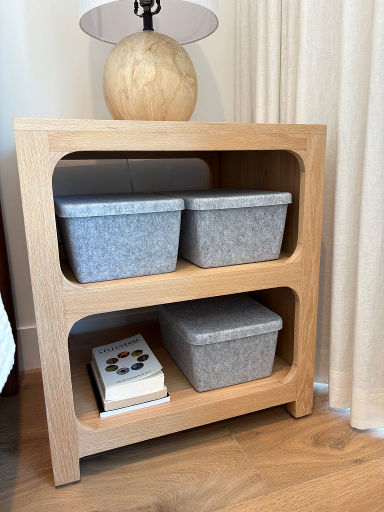 The Sculpted Bin Set - Wide with Lid