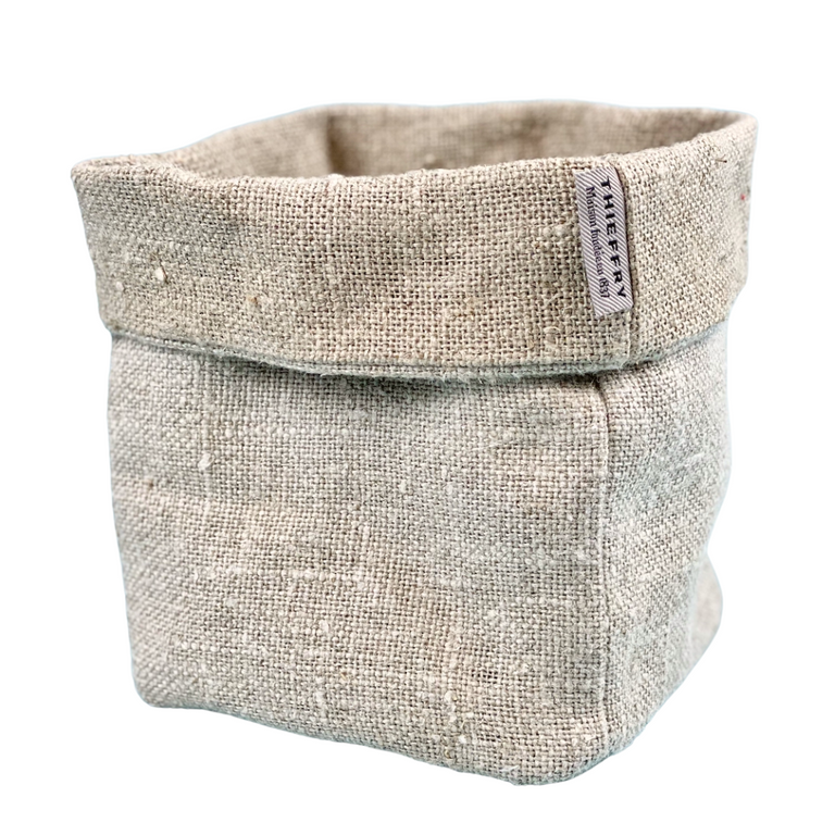 THIEFFRY BELGIAN LINEN BREAD BASKET, RAW NATURAL | 
