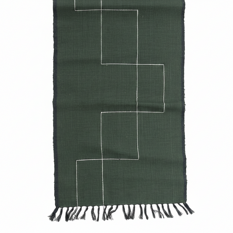 RIFT VALLEY HANDWOVEN ETHIOPIAN COTTON TABLE RUNNER | ENTERTAINING