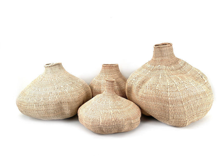 Garlic Tonga Sculptural Basket from Zimbabwe