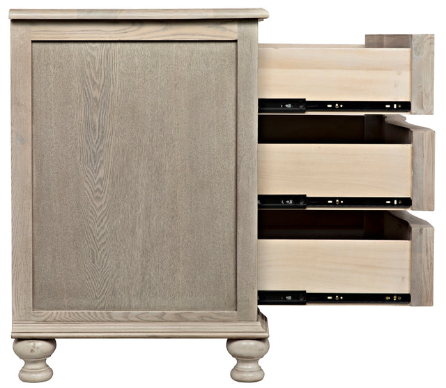 CURVED FRONT 3 DRAWER CHEST | CASE GOODS