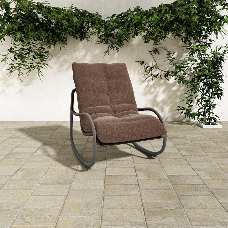 LYRA OUTDOOR ROCKING CHAIR BEIGE