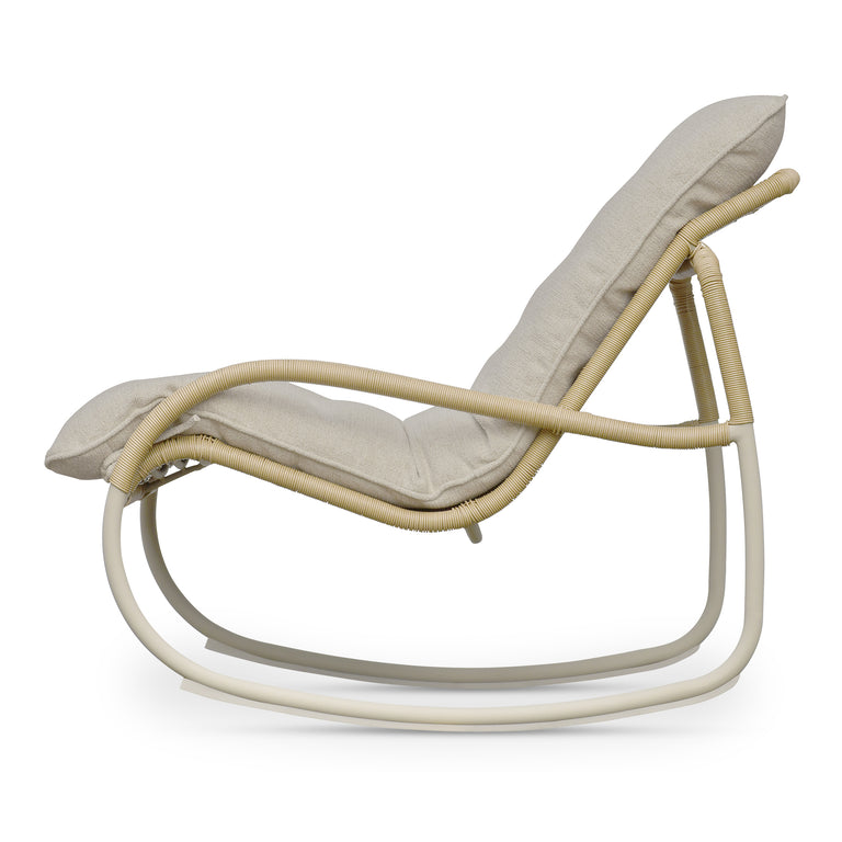 LYRA OUTDOOR ROCKING CHAIR BEIGE