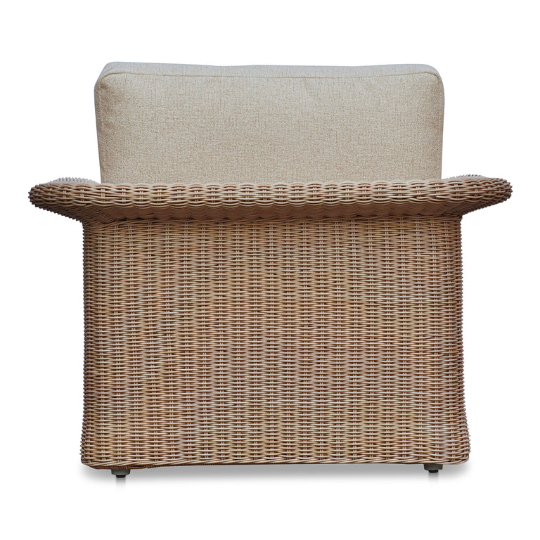 MEREDITH OUTDOOR ACCENT CHAIR BEIGE