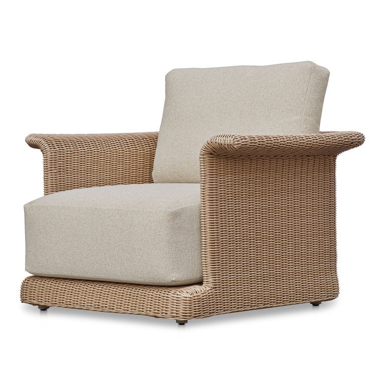 MEREDITH OUTDOOR ACCENT CHAIR BEIGE