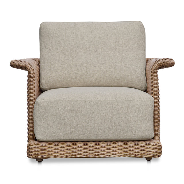 MEREDITH OUTDOOR ACCENT CHAIR BEIGE
