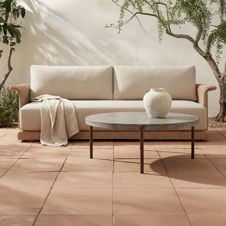 MEREDITH OUTDOOR SOFA BEIGE