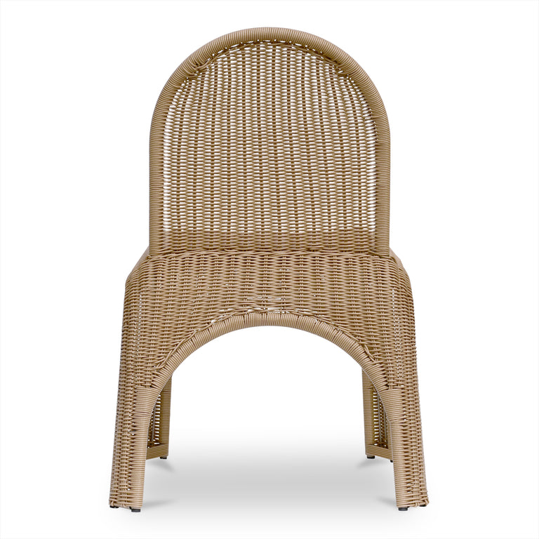 KENDALL OUTDOOR DINING CHAIR BROWN-SET OF TWO