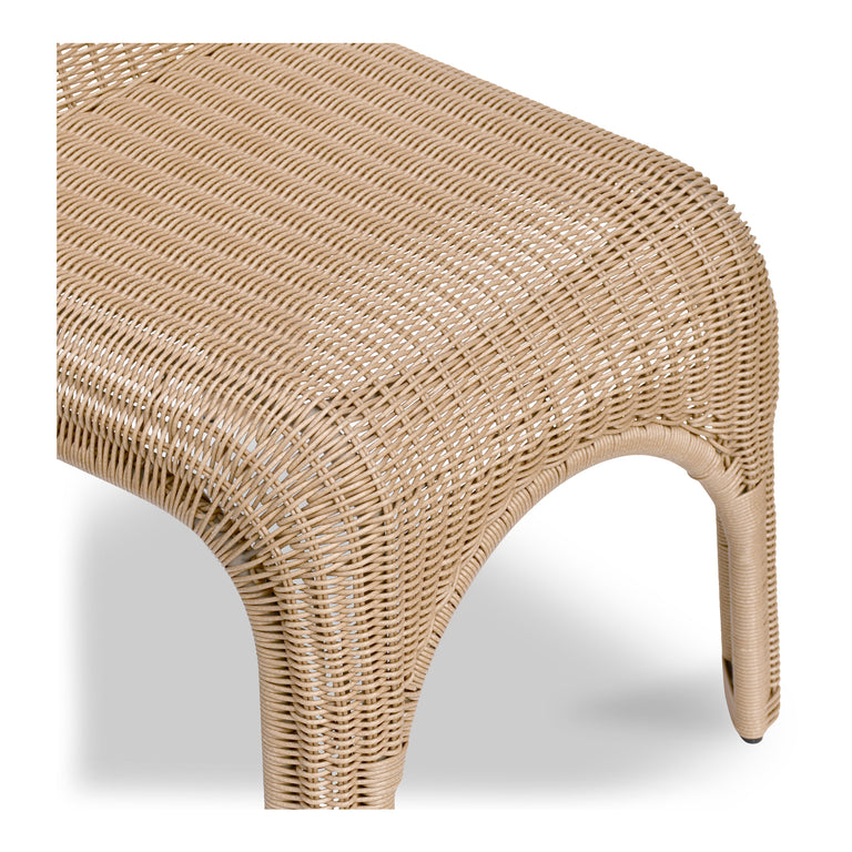 KENDALL OUTDOOR DINING CHAIR BROWN-SET OF TWO