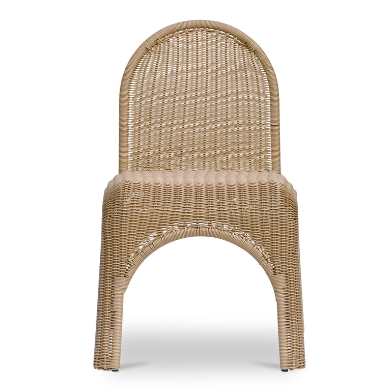 KENDALL OUTDOOR DINING CHAIR BROWN-SET OF TWO