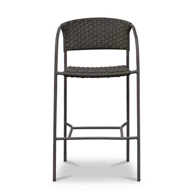 ZOLA OUTDOOR BAR STOOL DARK BROWN