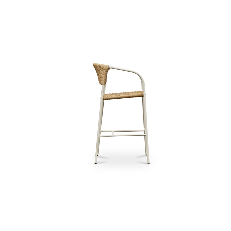 ZOLA OUTDOOR BAR STOOL DARK BROWN
