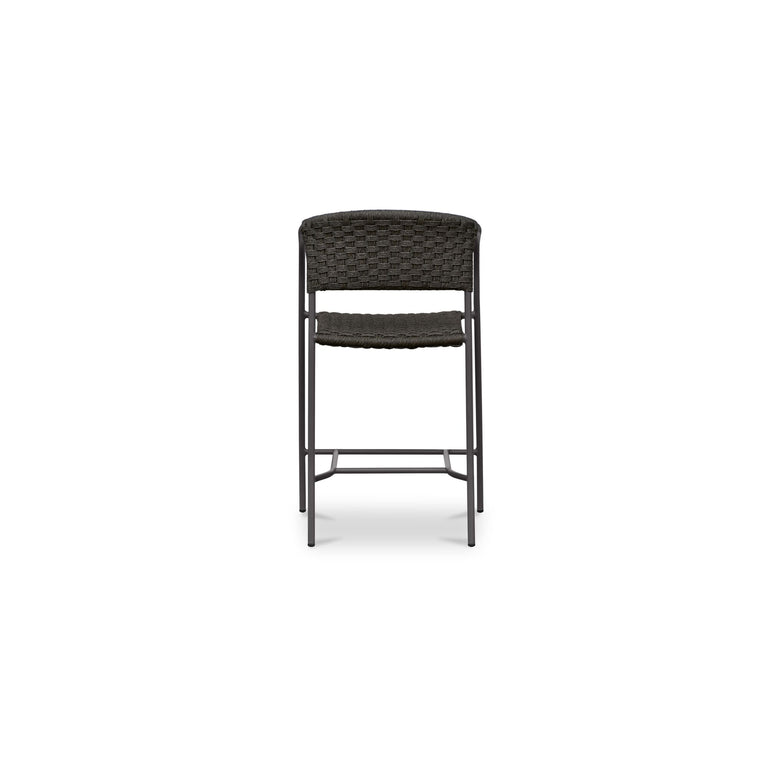 ZOLA OUTDOOR BAR STOOL DARK BROWN