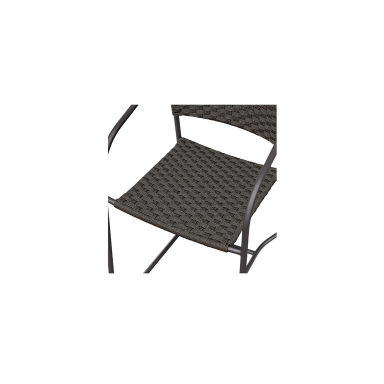 ZOLA OUTDOOR BAR STOOL DARK BROWN