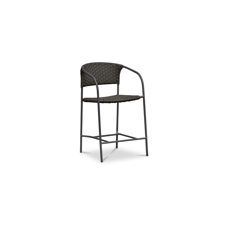 ZOLA OUTDOOR BAR STOOL DARK BROWN