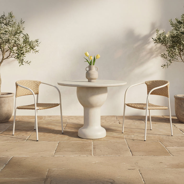 ZOLA OUTDOOR BAR STOOL DARK BROWN