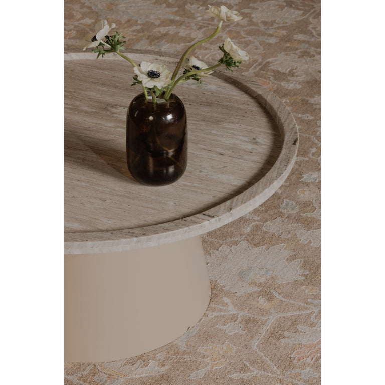 KIMBERLEY COFFEE TABLE WHITE MARBLE