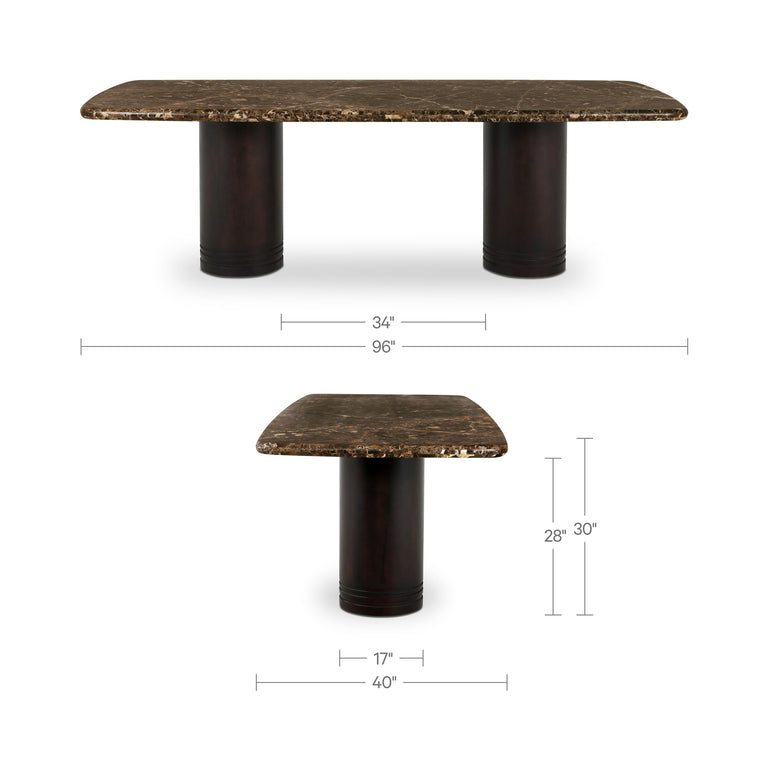 DAPHNE DINING TABLE LARGE BLACK