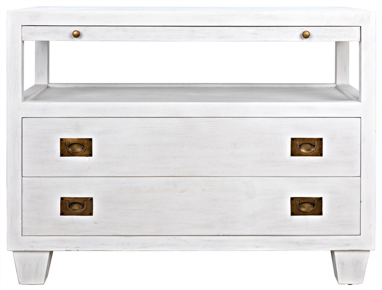 2-DRAWER SIDE TABLE WITH SLIDING TRAY | TABLE