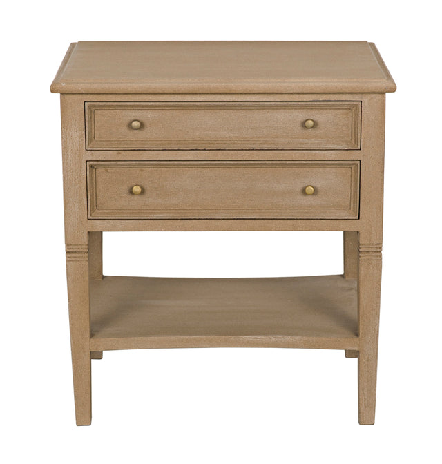 OXFORD 2-DRAWER SIDE TABLE WEATHERED | TABLE