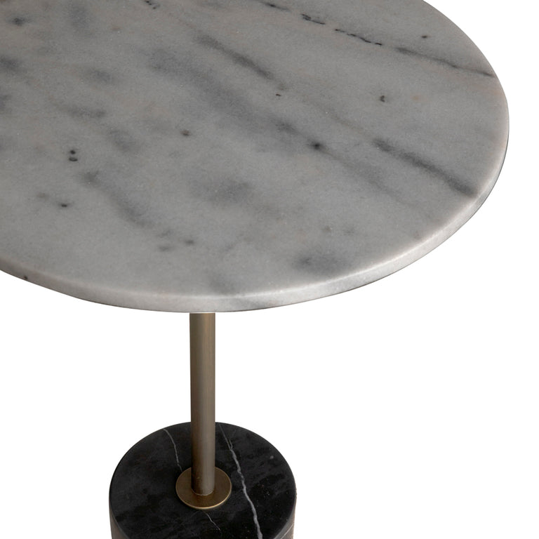 SANTOSHA SIDE TABLE WITH STONE TOP | TABLE