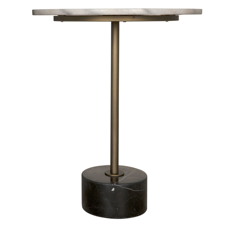 SANTOSHA SIDE TABLE WITH STONE TOP | TABLE