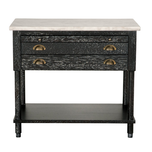 ARTEMIO SIDE TABLE WITH MARBLE TOP | Accent Tables