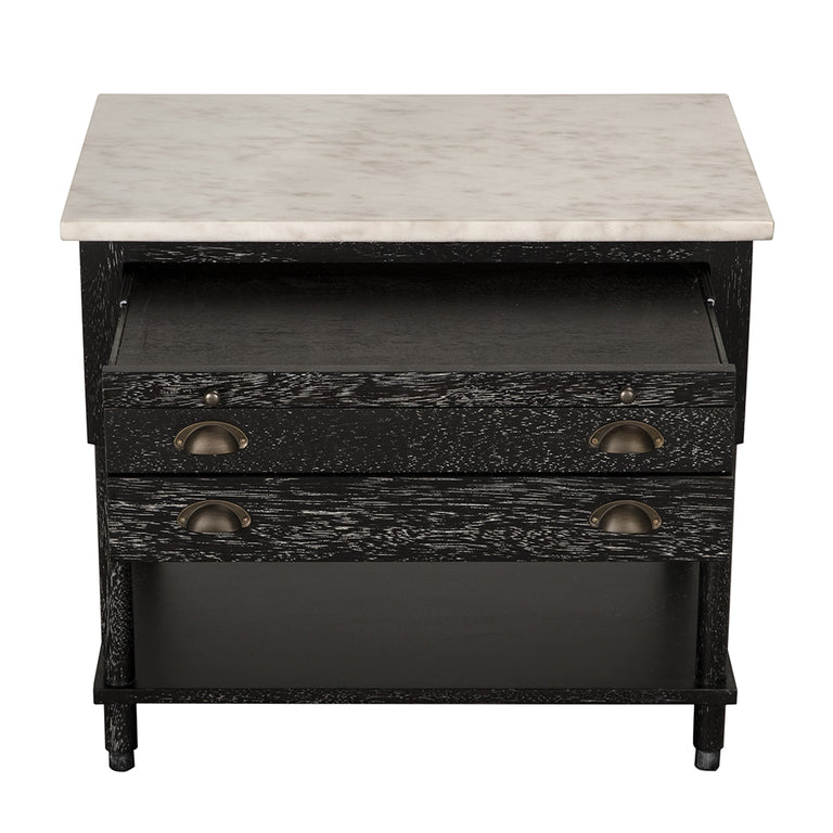 ARTEMIO SIDE TABLE WITH MARBLE TOP | Accent Tables