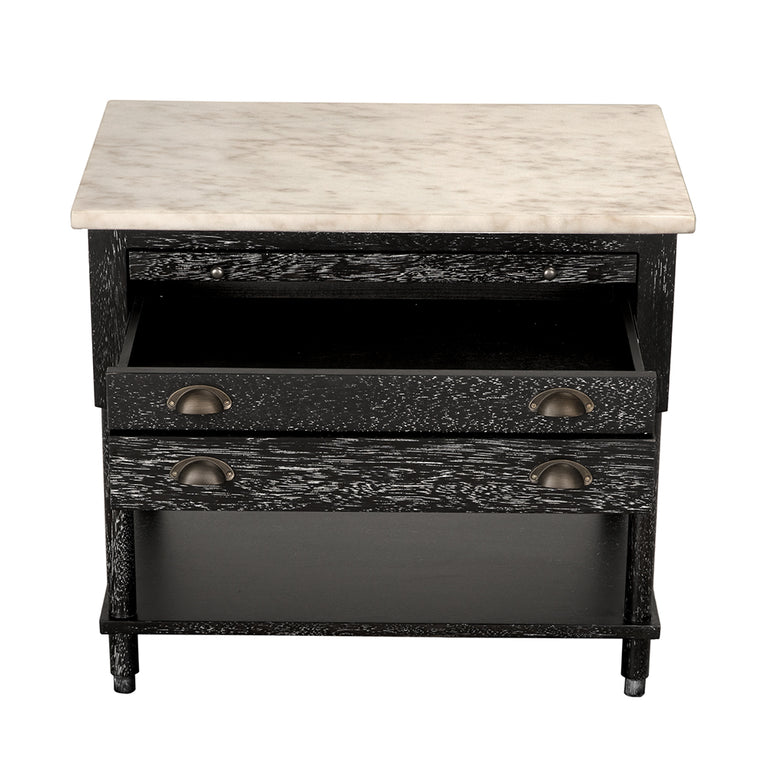 ARTEMIO SIDE TABLE WITH MARBLE TOP | Accent Tables