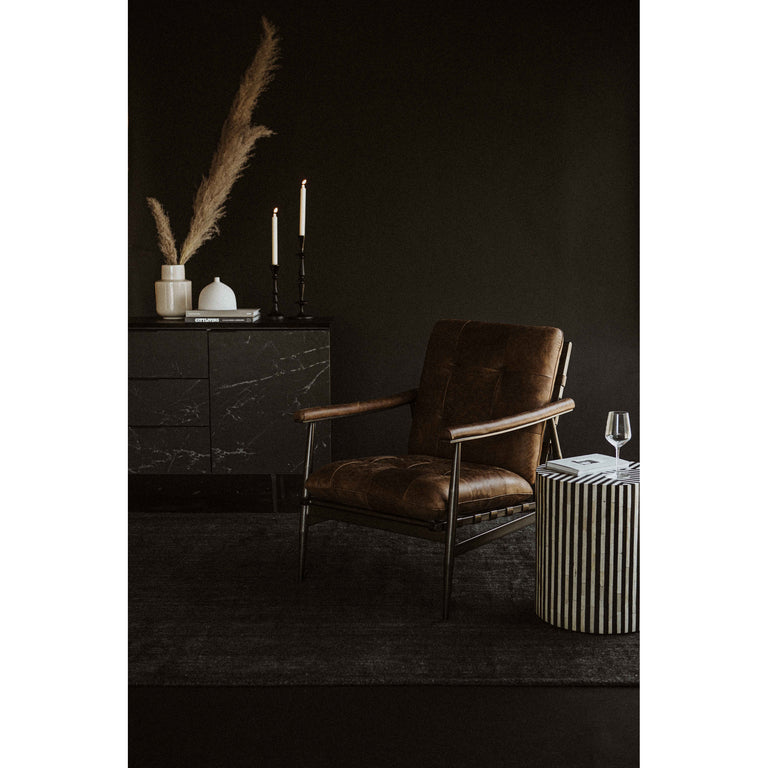 CHAMEAU SIDE TABLE BLACK