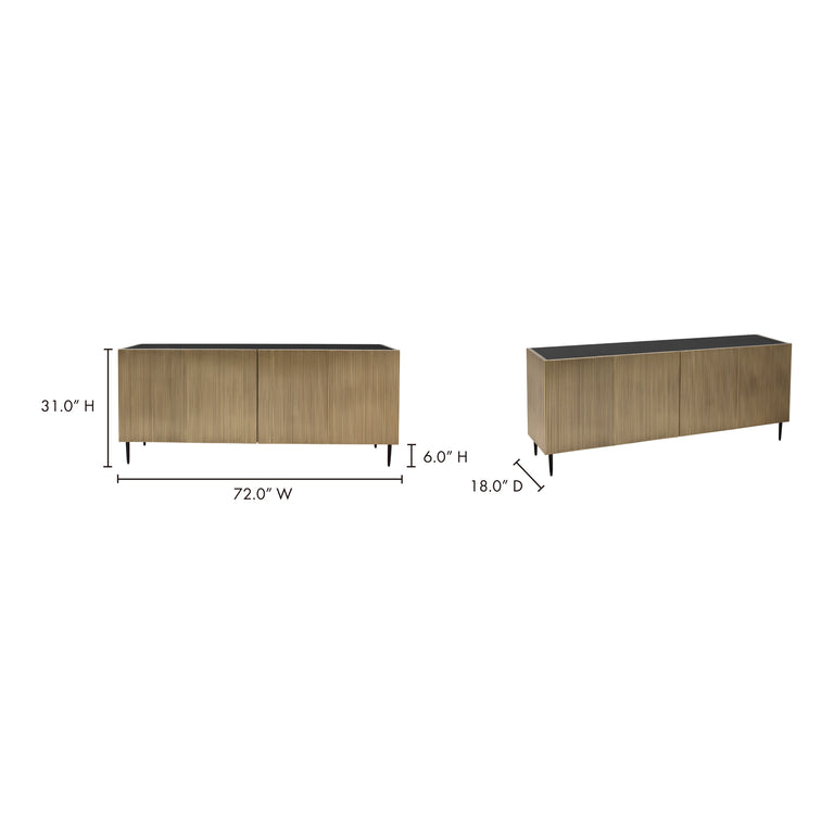 BROGAN SIDEBOARD ANTIQUE BRASS