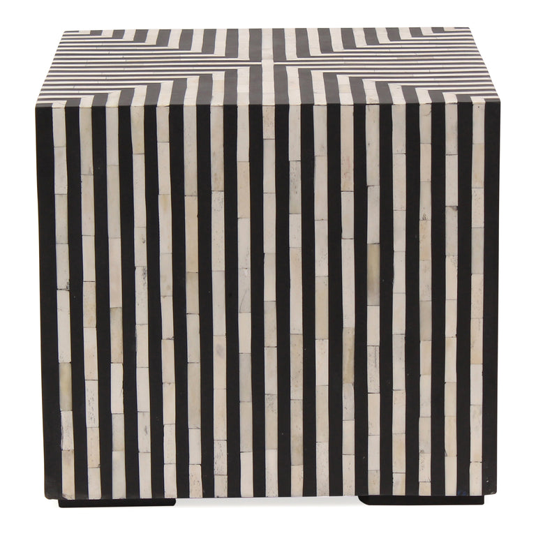 TERNING SIDE TABLE BLACK AND WHITE