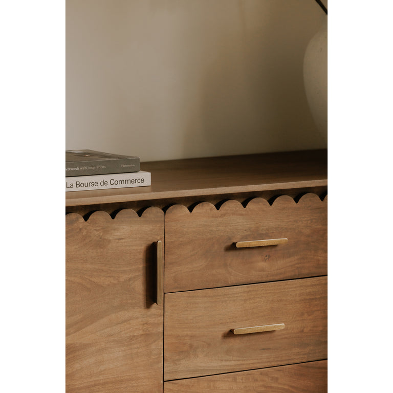 WILEY 3 DRAWER SIDEBOARD NATURAL