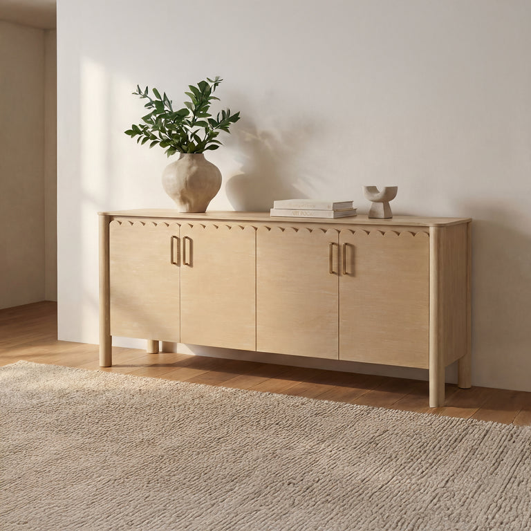 WILEY 3 DRAWER SIDEBOARD NATURAL