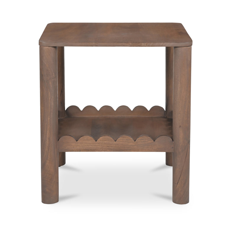 WILEY SIDE TABLE VINTAGE BROWN