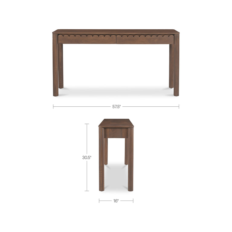 WILEY CONSOLE TABLE VINTAGE BROWN