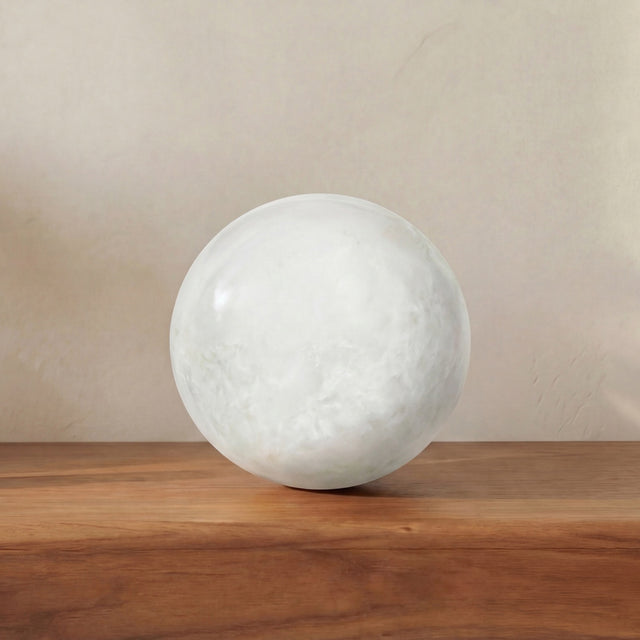 ODESSA SPHERE TABLETOP ACCENT GREEN ONYX MARBLE