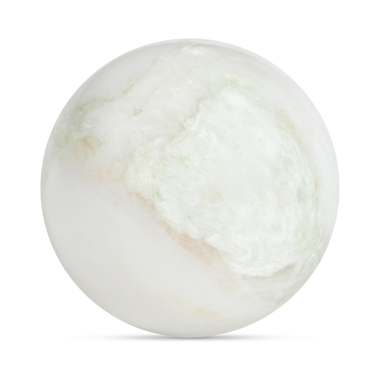 ODESSA SPHERE TABLETOP ACCENT GREEN ONYX MARBLE