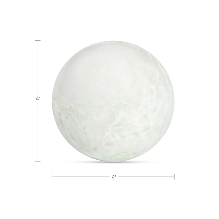 ODESSA SPHERE TABLETOP ACCENT GREEN ONYX MARBLE