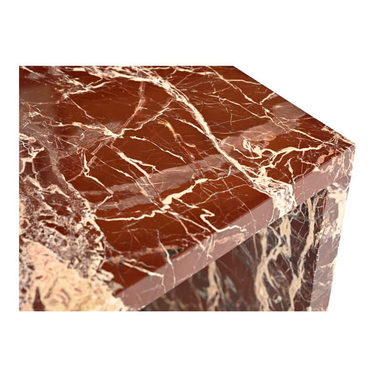 ROSA ACCENT TABLE ROSSO LEVANTO MARBLE